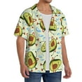 thumbnail image 4 of Sigee Avocado Doing Sport Print Men's Shirts Casual Button Down Short Sleeve Summer Beach Shirt Hawaiian Vacation Shirts Tee Shirt-4X-Large, 4 of 7