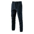 thumbnail image 2 of IROINNID Men's Pants Relaxed Cigarette Pure Color Outdoors Zipper Pocket Pants Solid Color Rigid Waist Pants, 2 of 3