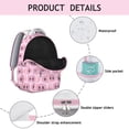 thumbnail image 4 of Pig Print Travel Backpack - Large Capacity Water-Resistant Bookbag for Students & Commuters, Lightweight & Functional, Pig Theme for Personality, 4 of 6