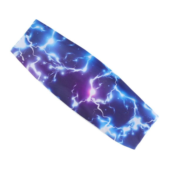 Unique Bargains 1 Pc Comfortable Headband Sweat Headband for Sport Black White