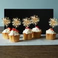 thumbnail image 5 of 30 Pcs Sparkle Firework Cake Toppers Champagne Foil Tassel Cupcake Picks Tinsel Cake Decorations Drink Stirrers Fruit Toothpicks for Christmas Wedding Birthday Party Decor By Scheam, 5 of 7