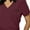 BURGUNDY, variant on Stretchy Scrubs Women's Jogger Scrub Set In Regular and Petite Jogger Scrubs with Tuck-In Top for Women