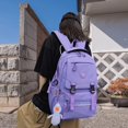 thumbnail image 4 of Aesthetic Kawaii Backpack with Duck Pendant, Large Capacity Rucksack, Sturdy and Durable, Back to School Essential., 4 of 5
