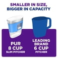thumbnail image 2 of Filtro de agua Pitcher PUR Slim Design, 8 tazas, 1 filtro, violeta, 2 of 9