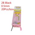 thumbnail image 1 of Lápiz mecánico transparente de plástico, accesorio Adorable de 0,5mm, 0,7mm, recarga de plomo, automático, recargas de colores negros, papelería escolar, 1 of 4