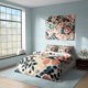thumbnail image 2 of Juego de Ropa de Cama con Patrón Japonés, Funda Nórdica de Algodón Crisantemo,, 2 of 5