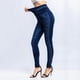 thumbnail image 2 of Leggings elásticos de cintura alta con estampado de rayas imitación denim para mujer - Pantalones térmicos de poliéster para senderismo y yoga para todas las estaciones, 2 of 8