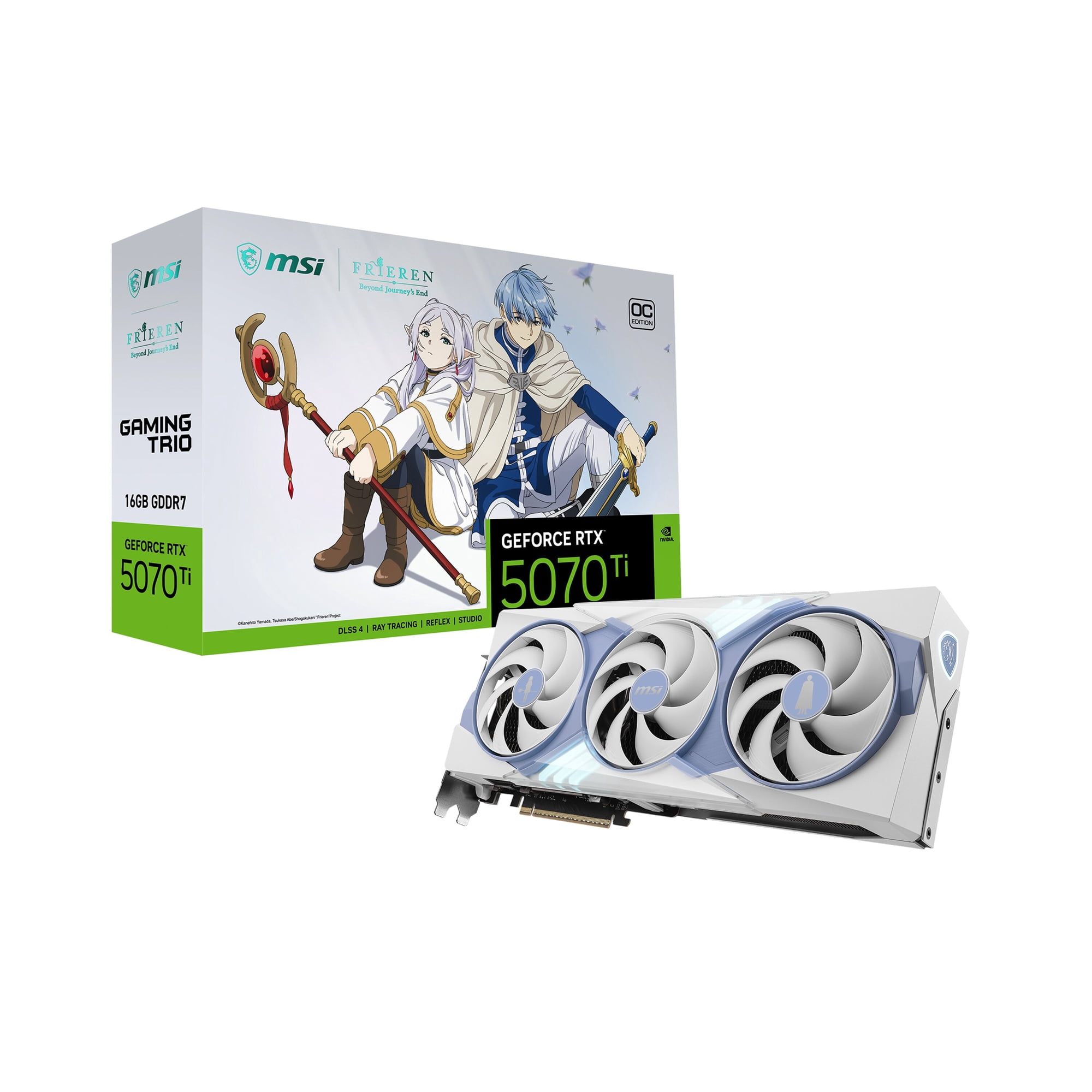 MSI GeForce RTX 5070 Ti 16G FRIEREN EDITION OC Graphics Card, 16GB GDDR7, DPx3, HDMIx1, DLSS 4