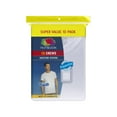 thumbnail image 3 of Fruit of the Loom Men's EverSoft White Crew Neck Undershirts, Moisture-Wicking Cotton Short Sleeve T-Shirts, Super Value 10-Pack, 3 of 14