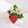 thumbnail image 6 of Aellinatey Enamel Strawberry Brooch Scarf Buckle Handmade Clothing DIY Hat Bag Accessory, 6 of 10