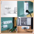 thumbnail image 2 of Adhesive Punch Free Socket Holder, Mountable Plug in Socket Fixer Bracket Self Adhesive Desktop Socket Fixer (4 Color, 4PCS), 2 of 5