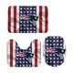 thumbnail image 4 of Juego de alfombras de baño de 3 piezas del equipo Patriots Alfombra antideslizante para baño de 24 x 16 pulgadas, 4 of 7