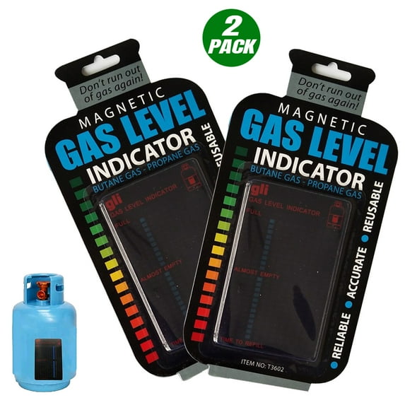 Magnetic Gas Level Indicator Magnetic Removable Propane Tank Gauge-2PACK