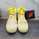 thumbnail image 2 of Ni - ke Air Jordan 1 Zoom CMFT 2 Lemon Twist Citron Yellow DV1305-800 Women's Size 9, 2 of 5