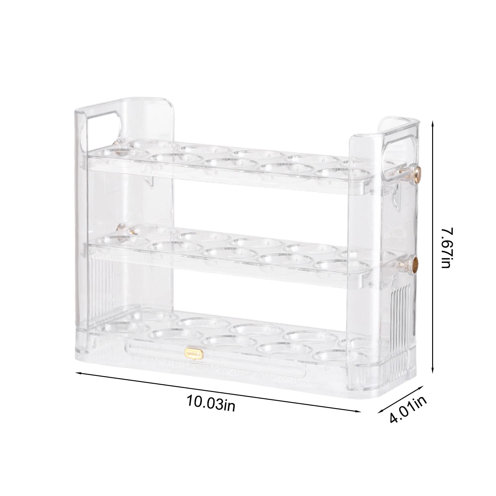 openpig Egg Holder for Fridge, Egg Dispenser for Refrigerator, Countertop, Kitchen, Space-saving Egg Organizer/Storage/Container/Tray, White