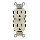 thumbnail image 1 of Outlet Leviton 15A 125V Ivory 5-15R para uso comercial y residencial, 1 of 1
