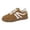 Khaki, variant on Women's Classic Retro Fashion Sneakers with Gum Sole Trendy Low Top Casual Shoes for Daily Wear, Walking & Outfits