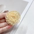 thumbnail image 5 of 5cm Cute Camellia Flower Brooch Pin for Women Girls Fashion Fabric Floral Hat Hair Clips Brooches Lapel Pins Cocktail Tea Party Costume Dress Accessories Holiday Wedding Jewelry, 5 of 11