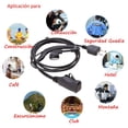thumbnail image 2 of G-Shape Ear-Hook Headset auricular PTT MIC 2Pin para MIDLAND GXT400 / 450 Radio SM SunniMix Auriculares walkie talkie, 2 of 8
