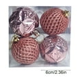thumbnail image 3 of HOARBOEG 4-Piece Christmas Ball Ornaments Set, Multicolor Shatterproof Plastic Hanging Balls for Christmas Tree Decor, Mini Decorative Pendants for Window, Holiday Scene Layouts, 3 of 6