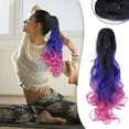 thumbnail image 1 of Extensions de Cheveux Femme Tri-Couleur Synthétique Longue Ondulée Bouclée Queue de Cheval Perruque, Extensions de Cheveux & Accessoires pour Femmes, 1 of 7
