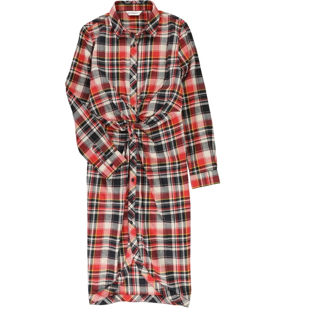 Elevenparis Mujer Pilou Shirt Dress redchecks M