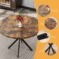 thumbnail image 6 of Recaceik Round Dining Table for 4 People, 39 inch Modern Round Dining Table with Metal Legs, Kitchen Dinner Table for Living Room, Dining Room, 6 of 8