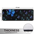 thumbnail image 5 of Kitchen Rugs Sets Of 2,Black Butterfly Pattern Anti Fatigue Kitchen Mat Rugs Non Slip Washable,Decorative Kitchen Floor Mats for Kitchen,Sink,Laundry,17"x47"+17"x47", 5 of 5