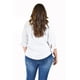 thumbnail image 3 of Blusa con moño en manga Roman Fashion Tallas Extras 2294 Blanco 36, 3 of 6
