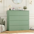 thumbnail image 6 of Homfa 8 Drawer Dresser for Bedroom, Horizontal Dresser Chest with Easy Pull Bevel Handle, Storage Cabinet for Living Room, Green, 6 of 7