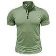 thumbnail image 1 of pstuiky camisetas para hombre, Camiseta de verano para hombre, transpirable, cómoda, de color sólido, de secado rápido, de manga corta y cuello redondo camisas casuales para hombre l, 1 of 5