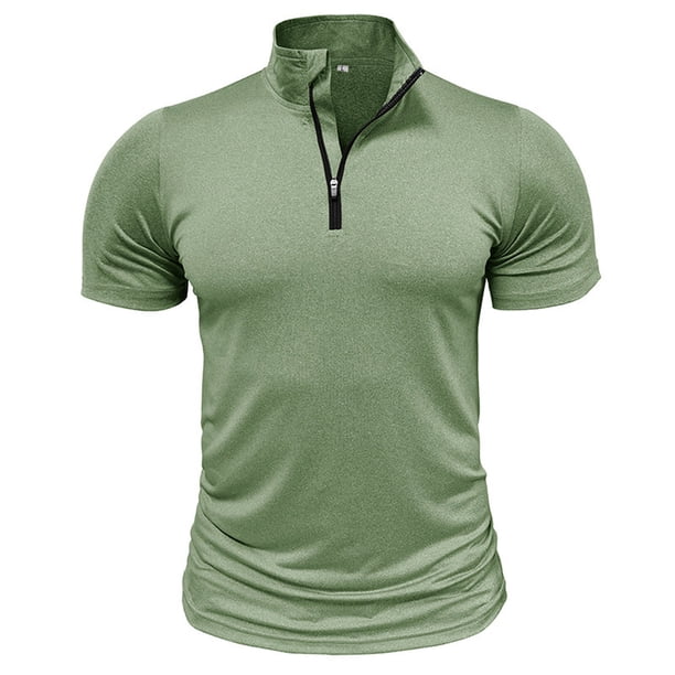 pstuiky camisetas para hombre, Camiseta de verano para hombre, transpirable, cómoda, de color sólido, de secado rápido, de manga corta y cuello redondo ropa de hombre xl