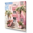 thumbnail image 2 of Designart "Artful Facades Exploring Pink Miami II" Floral Canvas Art Print, 2 of 5