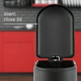 thumbnail image 5 of happimess Roland 10.6-Gallon Step-Open Trash Can, Charcoal Black, HPM1010B, 5 of 9