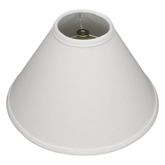 Fenchel Shades | 4" Top Diameter x 12" Bottom Diameter x 8 Slant, (Washer/Spider Attachment) Empire Lamp Shade - (Linen Cream)