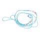thumbnail image 4 of Correa para caminar de reptil, arnés ajustable de nailon flexible luminoso, cuerda de tracción de lagarto para tortuga lagarto azul, 4 of 5
