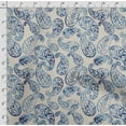 thumbnail image 4 of Soimoi Asian Paisley Print, Silk Fabric, Decor Sewing Fabric by The Yard 42 Inch Wide,Decorative Fabric for Shirts Suits Ties, Royal Blue, 4 of 5