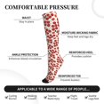 thumbnail image 2 of Rateoe Tomato Compression Socks for Women and Men 20-30mmHg-Circulation Support Socks Knee High Nurse Pregnant Running Medical and Travel Athletic, 2 of 7