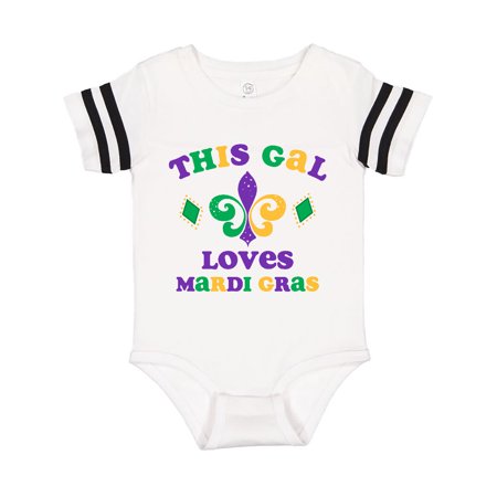 

Inktastic This Gal Loves Mardi Gras Gift Baby Boy or Baby Girl Bodysuit