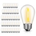 thumbnail image 1 of Bombillas LED GVVooHome S14, 1 W, 2200 K, regulables, paquete de 48, 1 of 9