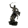 thumbnail image 3 of Veronese Design Rodeo Cowboy and Bucking Bronco Resin Statue Bronze Finish 13 Inches, 3 of 4