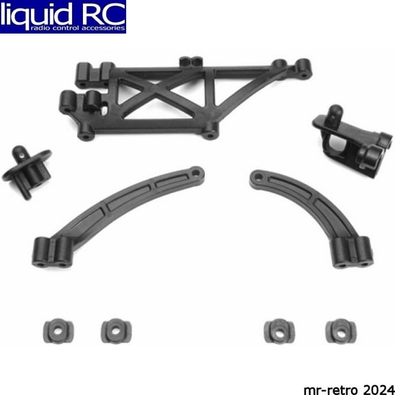 TEKNO RC LLC Chassis Brace/Body Mount Set EB410 TKR6538 Elec Car/Truck Replacement Parts