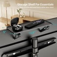 thumbnail image 4 of Tripod TV Stand for 45–65 Inch TVs with Shelf, Swivel & Height Adjustable Easel TV Stand, Holds up to 88 lb, VESA up to 400x400 mm, Floor TV Stand for Samsung, LG, Sony TVs, Black, 4 of 10