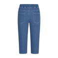 thumbnail image 7 of BLVB Capris Jeans for Women Elastic High Waisted Trendy Pull on Leggings Skinny Stretchy Denim Capri Pants with Pockets, 7 of 7