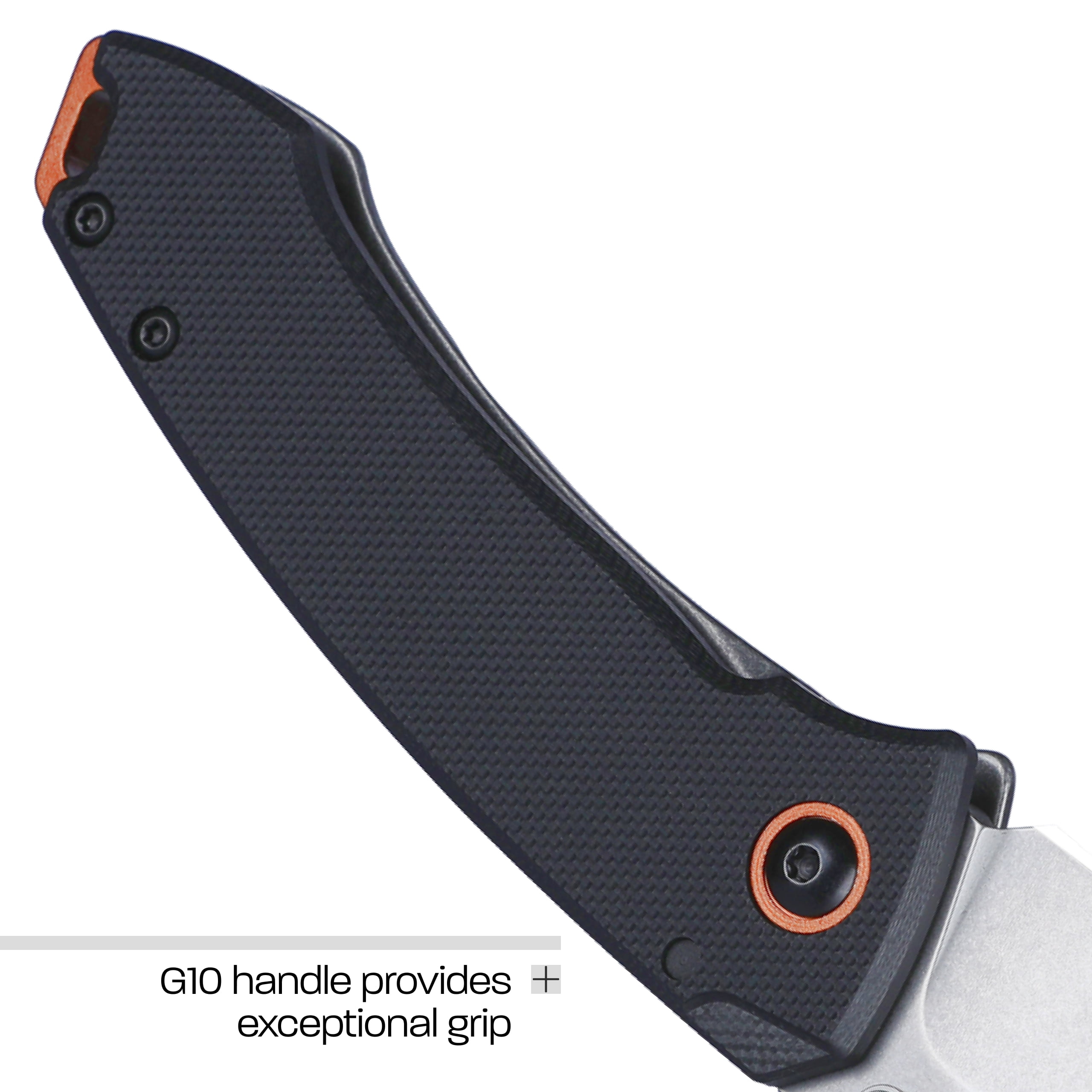 CRKT Tuna Compact Everyday Carry EDC Pocket Folding Knife with Frame Lock: Stainless Steel Plain Edge Blade, G10 Handle, Pocket Clip, 2522