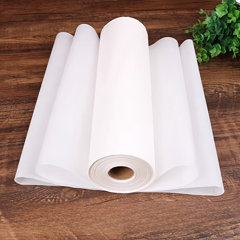 QUTETN White Silicone-Coated Parchment Paper Roll – Food-Grade, Heat Resistant Up to 428°F – For Baking, Air Fryer, Oven, Microwave & Grill – Non-Stick & Easy Release