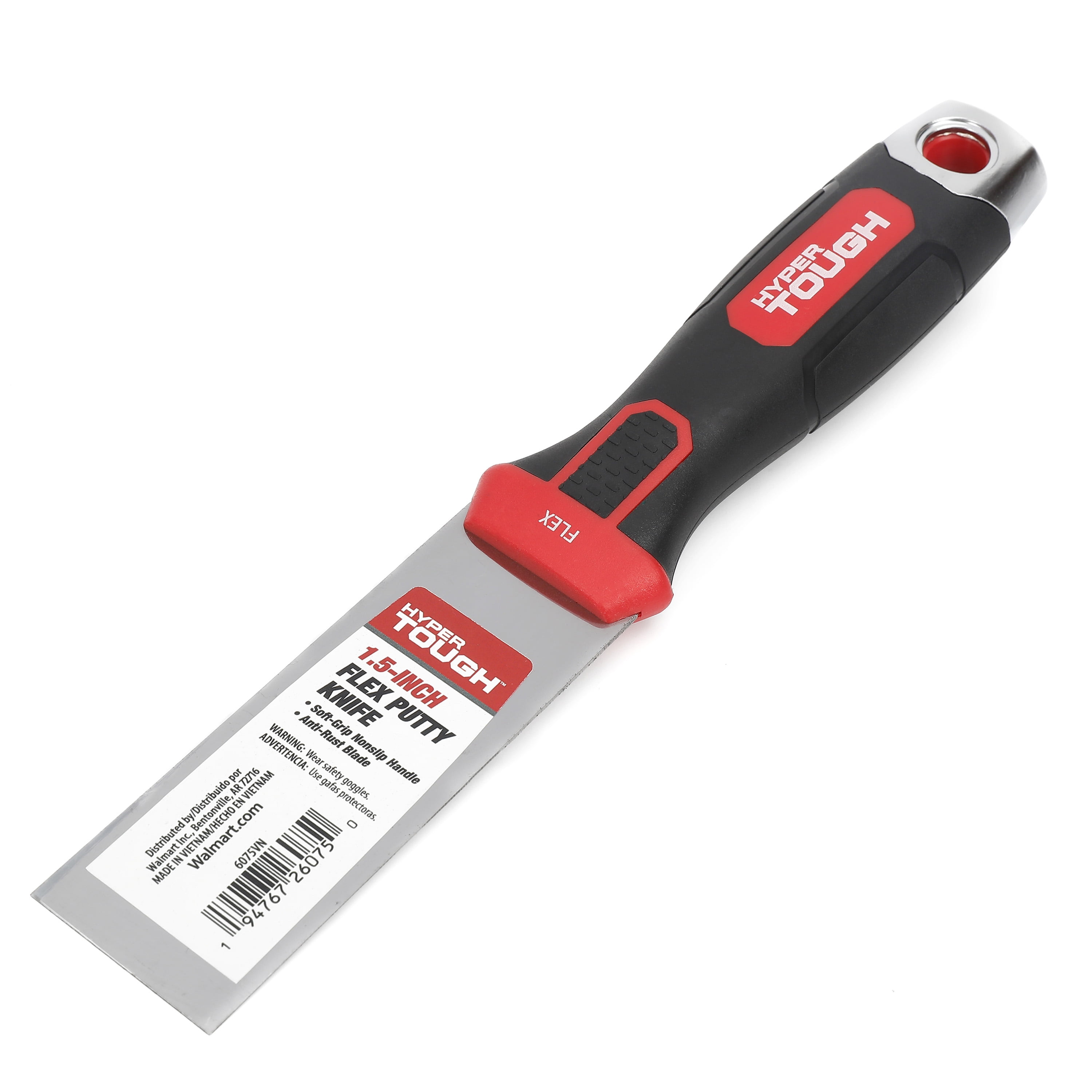 Hyper Tough 1.5 inch Soft Grip Flex Steel Putty Knife