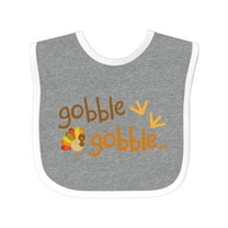 Inktastic Gobble Gobble Thanksgiving Boys or Girls Baby Bib