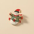 thumbnail image 5 of Farfi Broche de Navidad Colorido Festivo Brillante Diamante de imitación con incrustaciones Todo fósforo Decoración Regalo Moda Navidad Muñeco de Nieve Medias Broche Pin Joyería Ropa Ac, 5 of 5