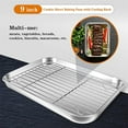 thumbnail image 2 of Ensemble de Plaque de Cuisson et Grille de 16 Pouces, Plaque à Biscuits en Acier Inoxydable avec Grille pour Cuisson / Rôtissage / Refroidissement, Compatible Four & Lave-Vaisselle, Sain & Durable, 2 of 8